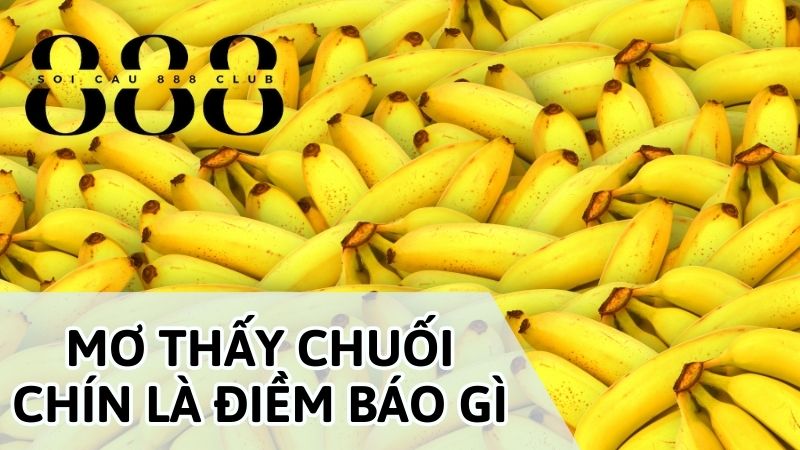 NẰM MƠ THẤY CHUỐI CHÍN LÀ ĐIỀM GÌ