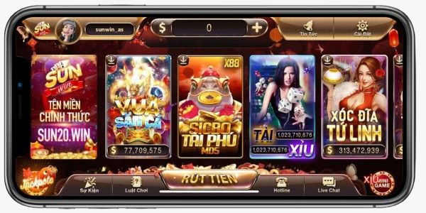 Đa dạng các tựa game tại sảnh tài xỉu Sunwin