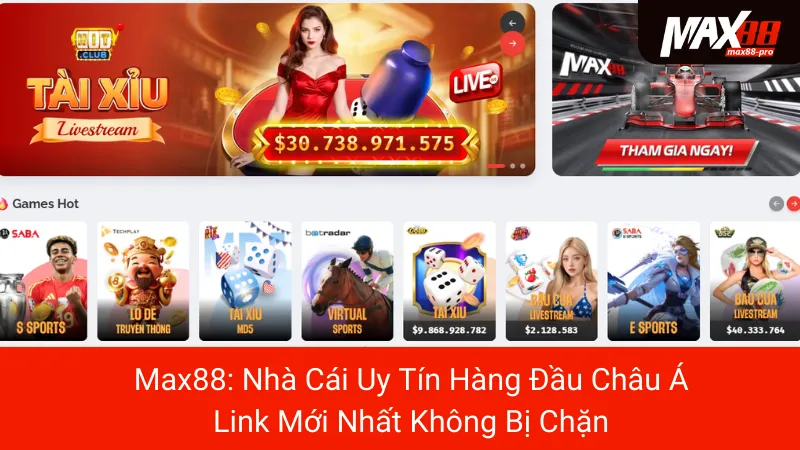 Đăng nhập an toàn với link vào Max88 chính thức