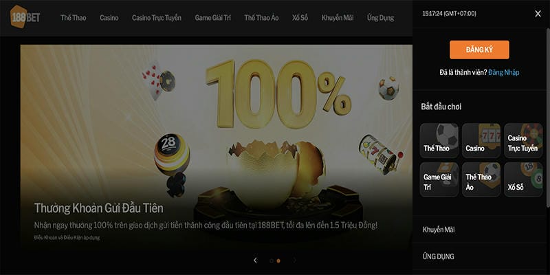  Hướng dẫn kích hoạt khuyến mãi nạp đầu 188BET dễ dàng.