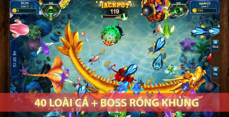 Giao diện Bắn Cá Đổi Thưởng hấp dẫn tại nhà cái Gk88